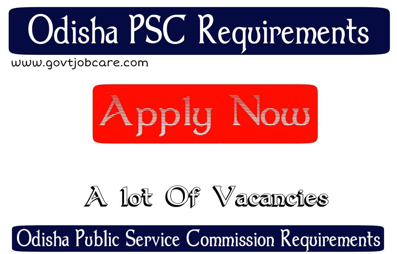 Odisha Public Service Commission Recruitment