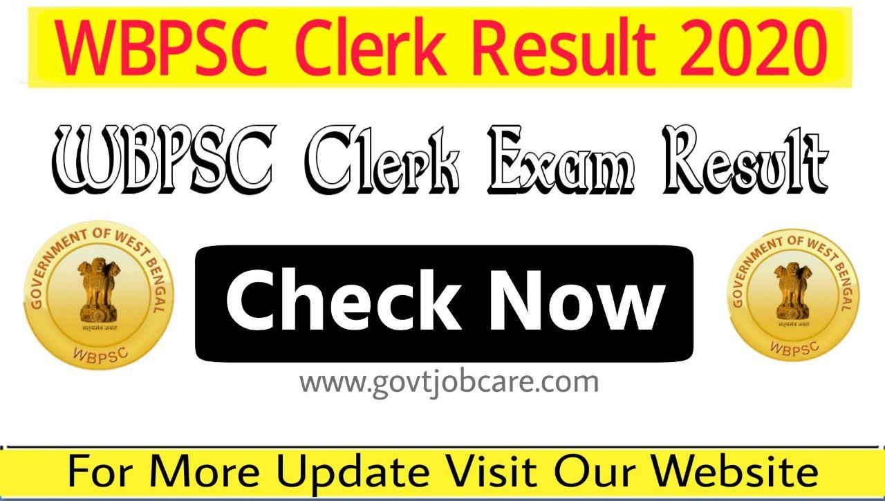 WBPSC Clerkship Examination Result 2020