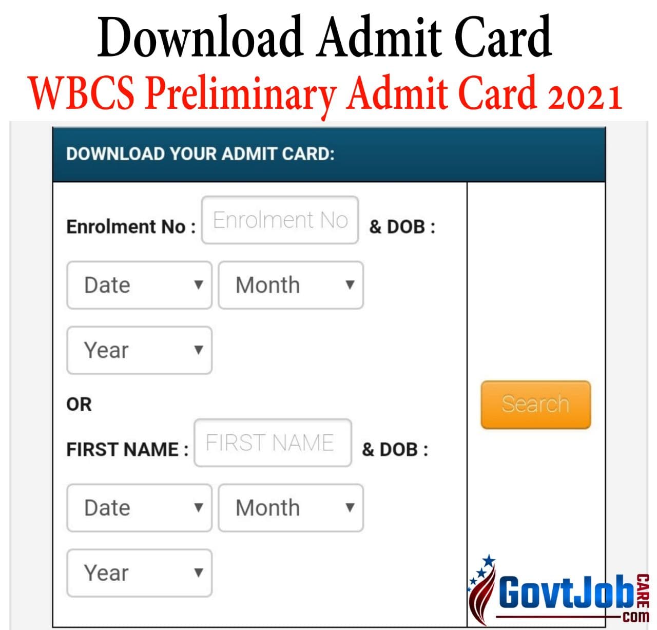 WBCS Admit Card 2021