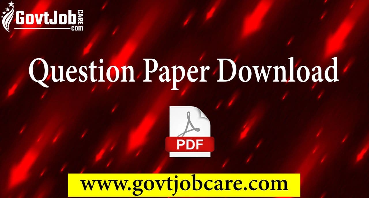 Previous Year Question Papers PDF